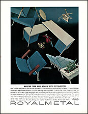 Usado, 1961 Astronauta volando sobre muebles de oficina de metal real muebles de colección impresión artística anuncio L18 segunda mano  Embacar hacia Argentina