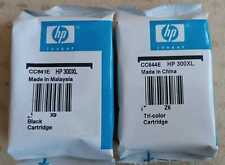 2 x oryginalne wkłady atramentowe HP 300XL czarne CC641EE + HP300XL kolorowe CC644EE na sprzedaż  PL