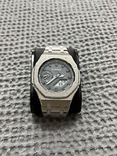 Casio G-Shock GA2100 Custom MOD All SILVER Color, used for sale  Shipping to South Africa