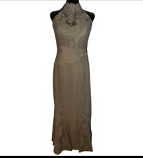 Alyce Paris Gray High Sheer Lace Formal Dress Size 8 for sale  Shipping to South Africa