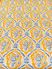 Papel de parede vintage chinoiserie oriental motivo laranja e azul comprar usado  Enviando para Brazil