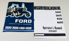 Ford 2600 3600 4100 4600 Manual do Proprietário do Operador de Trator + Conjunto Manual Suplemento comprar usado  Enviando para Brazil