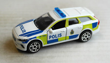 Używany, Majorette S.O.S. Cars Volvo V90 biały/niebieski/żółty POLIS Policja Szwecja Police Car na sprzedaż  Wysyłka do Poland