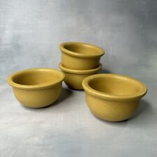 4 Bennington Potters Elements esmalte dourado amarelo mostarda fosco 4 oz crocks manteiga comprar usado  Enviando para Brazil