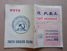 Libretto propaganda partito usato  Italia