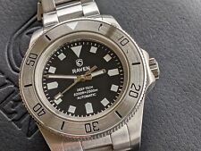 Relógio de mergulho Raven Deep Tech 2000m automático preto moldura de aço inoxidável comprar usado  Enviando para Brazil