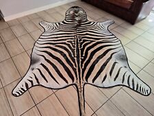 Zebra hide  / skin - A large A grade South African Burchell Zebra hide FELTED for sale  South Africa 