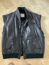 Vintage Hard Rock Cafe London NY Dallas Black Men Large Leather Vest for sale  Saint Petersburg
