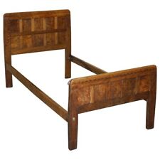 SUPER RARE CIRCA 1930'S BURR OAK ROBERT MOUSEMAN THOMPSON SINGLE BED FRAME, used for sale  Shipping to South Africa