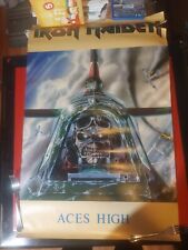 Cartaz original real vintage 1985 Iron Maiden Aces High Funky Derek Riggs comprar usado  Enviando para Brazil