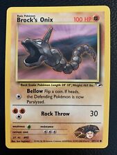 Tarjeta de Pokémon Brock's Onix 69/132 de Gimnasio Ilimitado WOTC De Colección Casi Nueva segunda mano  Embacar hacia Argentina