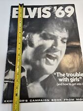 Raro libro de campaña original de Elvis '69 The Trouble With Girls 1969 segunda mano  Embacar hacia Argentina