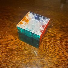 Cubo de Rubik 3x3x3 sin pegatinas con plástico transparente, (usado, sin caja) segunda mano  Embacar hacia Argentina