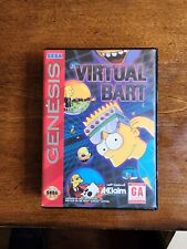 Virtual Bart (1994) Sega Genesis; Completo, Auténtico, usado segunda mano  Embacar hacia Argentina