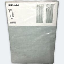 Ikea HANNALILL Curtains 2 Panels  100% Cotton Light Gray 57" x 98" 1 Pair myynnissä  Leverans till Finland
