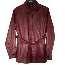Boohoo Faux Leather Jacket Shacket Shirt Size 8. New Without Tags for sale  Shipping to South Africa