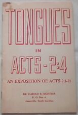 Línguas em Atos 2:4: Uma Exposição de Atos 2:1-21 por H Sightler (1988, Panfleto) comprar usado  Enviando para Brazil