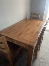 Solid oak table for sale  CREWE