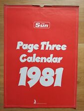 Sun page calendar for sale  SOUTH CROYDON