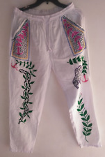 Amazon jungle unisex hand embroidered pants for sale  Shipping to South Africa