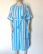 MARINA RINALDI, sukienka w paski 100% lniana, rozmiar MR 25, 16W US, 46 DE, 54 IT, używany na sprzedaż  PL