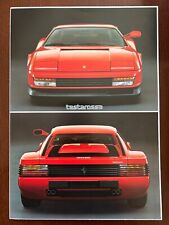 Ferrari testarossa brochure for sale  Shipping to Ireland