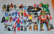 Usado, Vintage 1980s 1990s TMNT Spiderman Batman Dick Tracy Mars lote de bonecos usados!! comprar usado  Enviando para Brazil