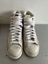 Nike Blazer High Tops Trainers Mens Size 8.5 UK Shoes Cream Leather Sneakers for sale  Shipping to South Africa