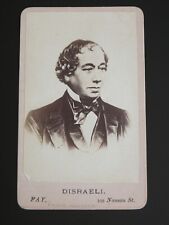 Primeiro-ministro britânico Benjamin Disraeli CDV Retrato Albumen Impressão 1868 comprar usado  Enviando para Brazil