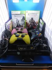 Console Xbox 360S 250GB HDD + 4 jogos - Kinect -Nyko Kinect zoom 3 controles remotos -Preto  comprar usado  Enviando para Brazil