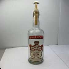 Botella vacía grande de vidrio de vodka Smirnoff de 1 galón con bomba 80 prueba rara segunda mano  Embacar hacia Argentina
