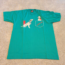 101 Dalmations Vintage 90’s Single Stitch Fruit Of  Tshirt Sz L Green VERY RARE for sale  Shipping to South Africa