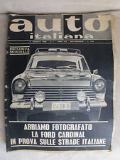 AUTO ITALIANA  N. 1 ANNO 43  DEL 1962, usato usato  Italia