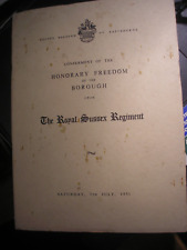 Royal sussex regiment for sale  SOUTHEND-ON-SEA