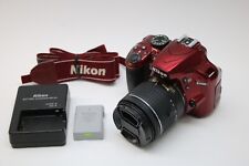 Câmera Digital SLR Nikon D3400 24.2MP - Vermelha (Kit com Lente AF-P DX 18-55mm) comprar usado  Enviando para Brazil