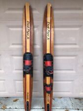 Vintage  Cypress Gardens Dick Pope Jr. Wood Water Skis 3x Champion 67”  Man Cave for sale  Basehor