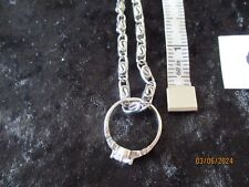 Ring chain silver for sale  CREDITON