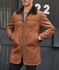 men s genuine sheepskin coat for sale  Katy