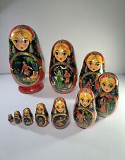 Usado, Conjunto de 10 bonecas russas grandes pintadas à mão comprar usado  Enviando para Brazil