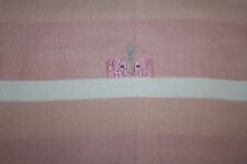 Piccolo Bambino Elephant Baby Girls Thin Receiving Blanket Pink White Striped for sale  Shipping to South Africa