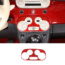 Kit de carbono rojo Aire acondicionado Interruptor Botón Panel Marco Recorte para Fiat 500 2011-19, usado segunda mano  Embacar hacia Argentina