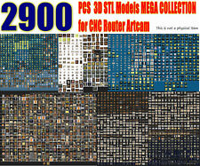 2900pcs 3D Model STL MEGA HUGE SET Picture Decor Animal for CNC Aspire Artcam  for sale  Shipping to South Africa