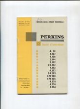 Perkins service booklet d'occasion  Expédié en Belgium