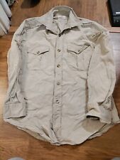 Camisa de safari mediana para hombre Abercrombie and Fitch peinada algodón beige (ver desc) segunda mano  Embacar hacia Argentina
