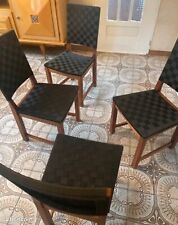 Lot chaises noires d'occasion  Deuil-la-Barre
