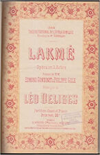 Lakme partition edition d'occasion  France