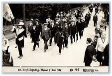 1931 Coro de Día de Cantantes del Gremio Zunftsangertag Thalwil Alemania RPPC Foto Postal segunda mano  Embacar hacia Argentina