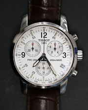 Relógio social masculino Tissot PRC 200 T461 cronógrafo prata mostrador branco aço comprar usado  Enviando para Brazil