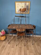 Vintage Formica Kitchen Dining Table + 4 Chairs By Tavo Of Belgium Retro  1960's for sale  Shipping to South Africa