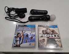 Working Playstation 3 PS3 Move Bundle w/ Controllers, 1 Eye Camera and 2 Games for sale  Shipping to South Africa